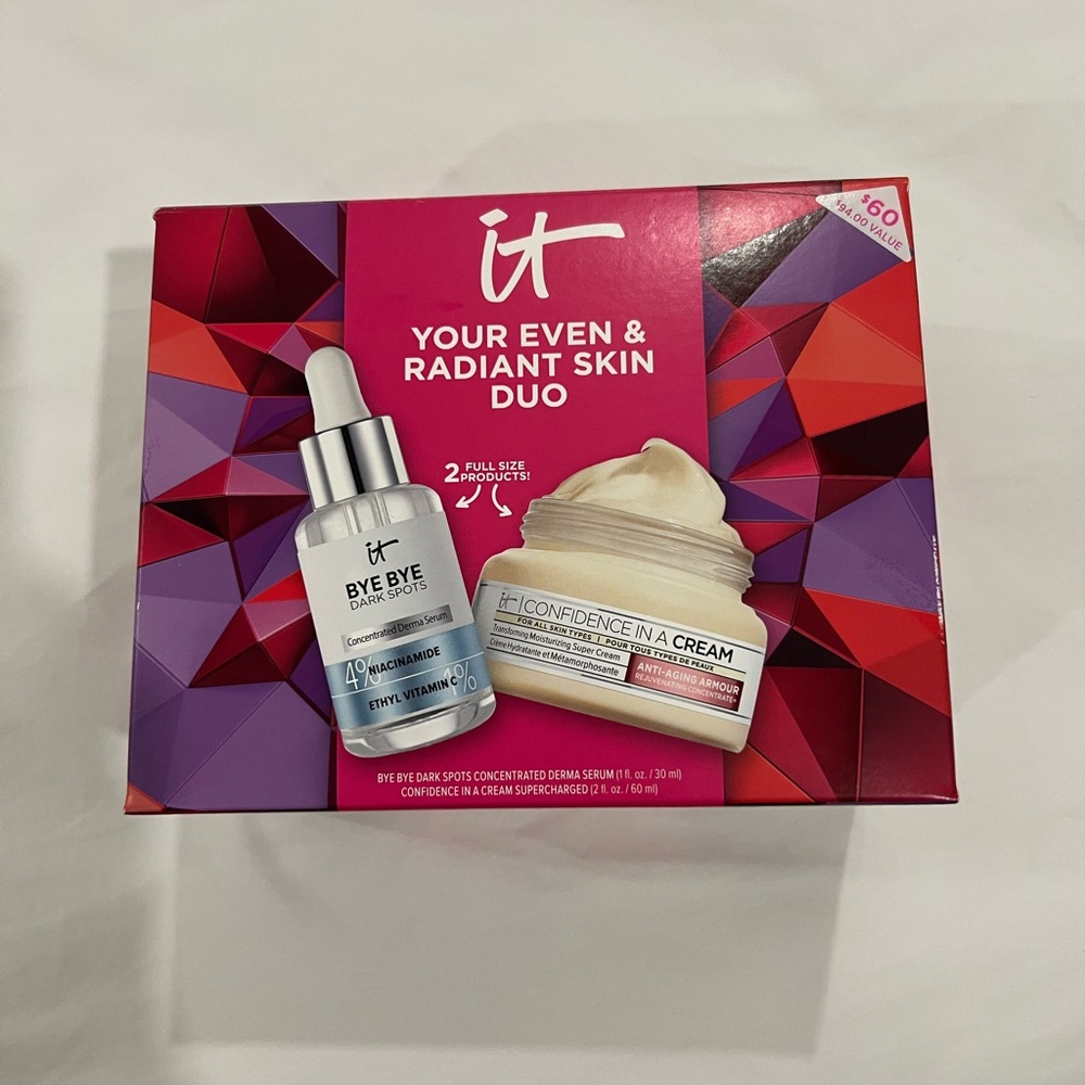 IT Cosmetics Bye Bye Dark Spots Serum & Confidence Cream Set